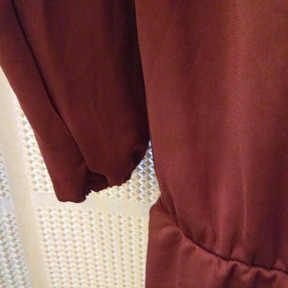Talbot's Cranberry Dress L 3/4 Sleeve - Picture 3 of 7